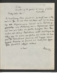 k.k. naturhistorisches Hofmuseum, Intendanzakten 1885-1896 (Hauer), Aktenzahl Z.294.a/1886, Seite 1